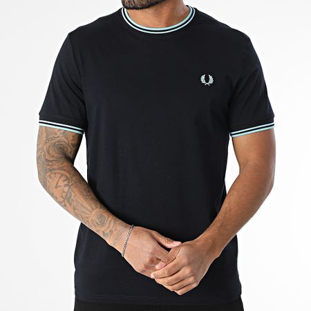 Fred Perry - Camiseta Twin Tipped M1588 Azul Marino