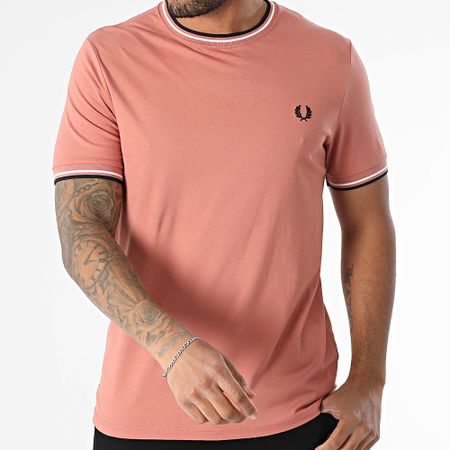 Fred Perry - Camiseta Twin Tipped M1588 Rosa