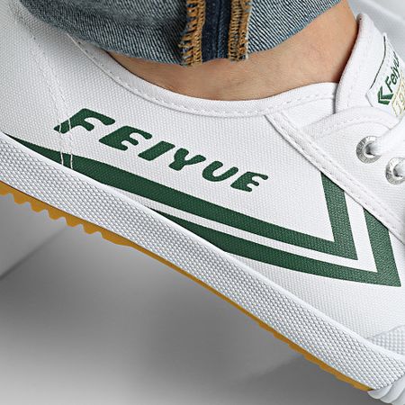 Feiyue - Baskets Low 1920 Blanco Verde