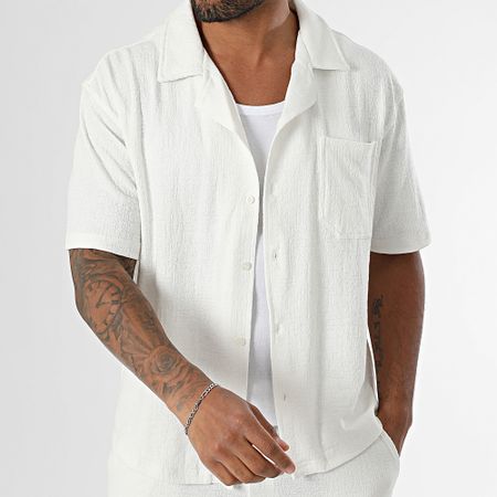 Classic Series - Conjunto de camisa de manga corta y pantalón 309 Beige claro