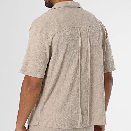 Classic Series - Conjunto de camisa de manga corta y pantalón 309 Beige