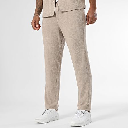 Classic Series - Conjunto de camisa de manga corta y pantalón 309 Beige