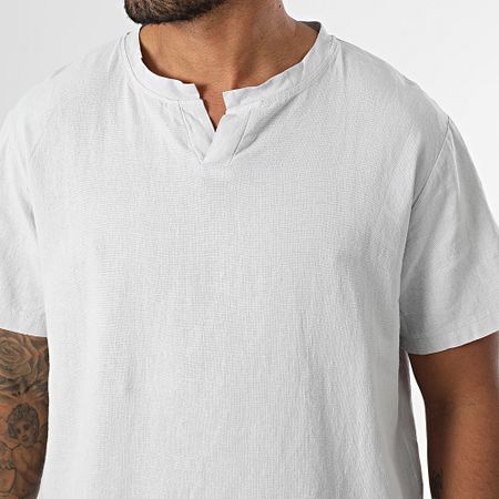 KZR - Camiseta cuello pico 055 Gris