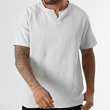 KZR - Camiseta cuello pico 055 Gris