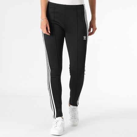 Adidas Originals - Pantalón de chándal con banda para mujer SST IK6600 Negro