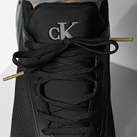 Calvin Klein - Eva Runner Tech Knit 1293 Ck Negro Grano Marrón Wold Verde Zapatillas