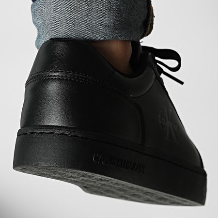 Calvin Klein - Zapatillas Classic Cupsole Mono Leather 1369 Triple Black