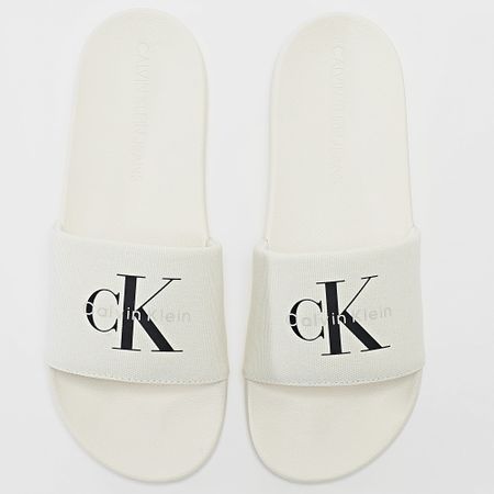 Calvin Klein - Slide Monologo 1367 Sandalias Beige Claro