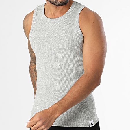 Calvin Klein - Camiseta de tirantes NB4319 Gris jaspeado