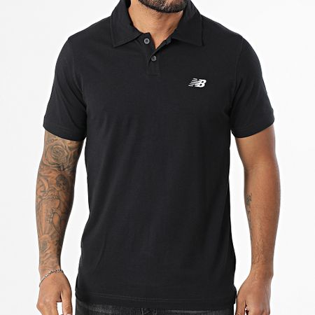 New Balance - Polo de manga corta MT51504 Negro