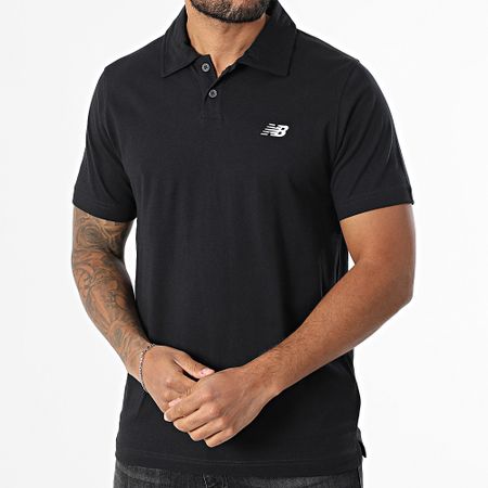 New Balance - Polo de manga corta MT51504 Negro