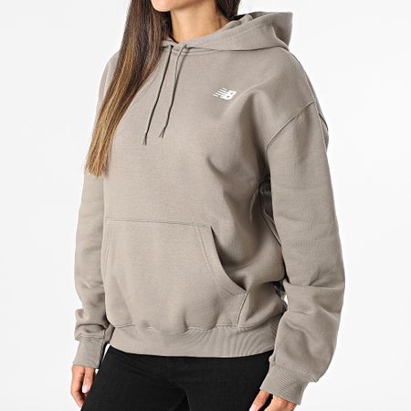 New Balance - Sudadera con capucha para mujer WT51947 Gris