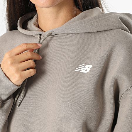 New Balance - Sudadera con capucha para mujer WT51947 Gris