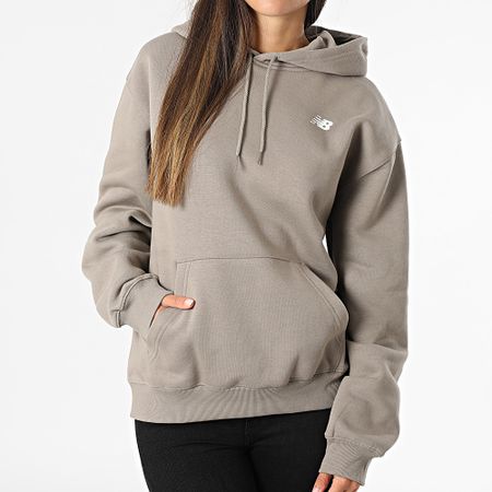 New Balance - Sudadera con capucha para mujer WT51947 Gris