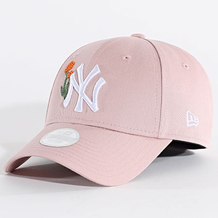 New Era - Gorra de mujer con cuentas 9Forty NY Yankees 60667503 Floral rosa