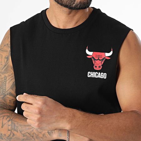 New Era - Camiseta de tirantes gráfica Chicago Bulls NBA 60667733 Negro