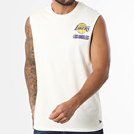 New Era - NBA Camiseta de tirantes gráfica de Los Angeles Lakers 60667737 Beige
