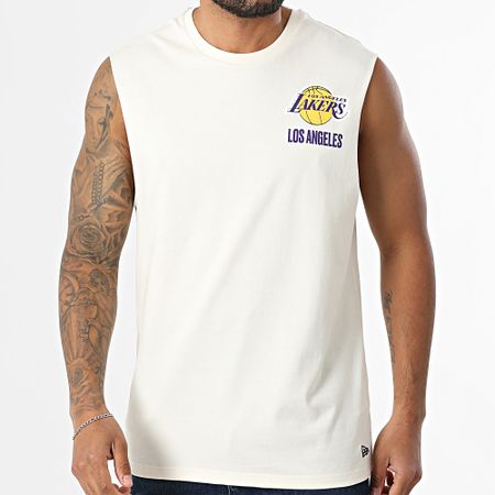 New Era - NBA Camiseta de tirantes gráfica de Los Angeles Lakers 60667737 Beige