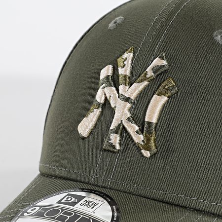 New Era - Gorra de temporada 9Forty NY Yankees 60667435 Verde caqui