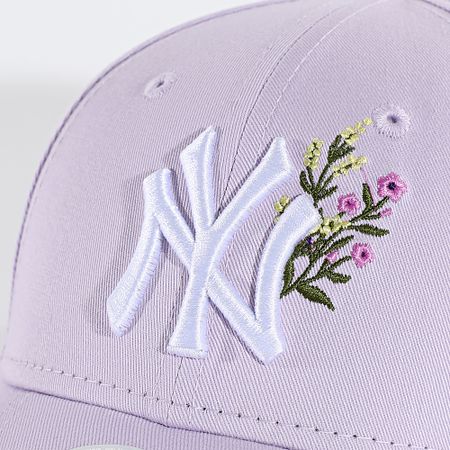 New Era - Gorra Icono Floral Mujer 9Forty NY Yankees 60667486 Floral Violeta