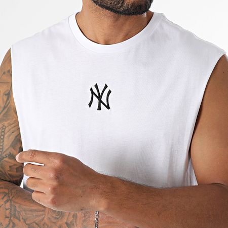 New Era - Camiseta de tirantes MLB Midi NY Yankees 60691044 Blanca