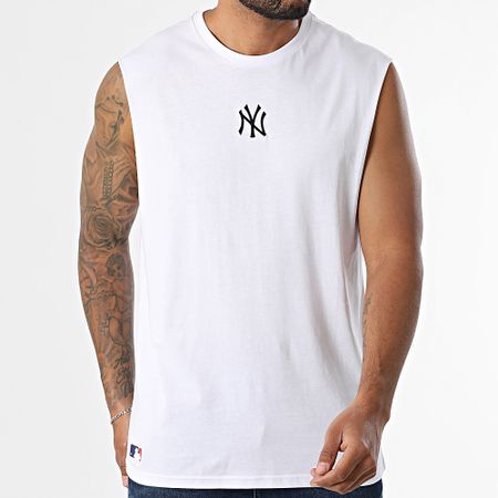 New Era - Camiseta de tirantes MLB Midi NY Yankees 60691044 Blanca