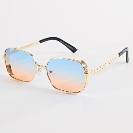 Frilivin - Gafas de sol 973 Blue Orange Gold