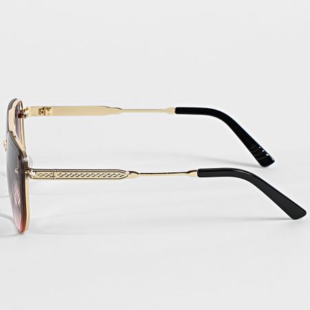 Frilivin - Gafas de sol Violeta Rosa Gradiente Oro 085