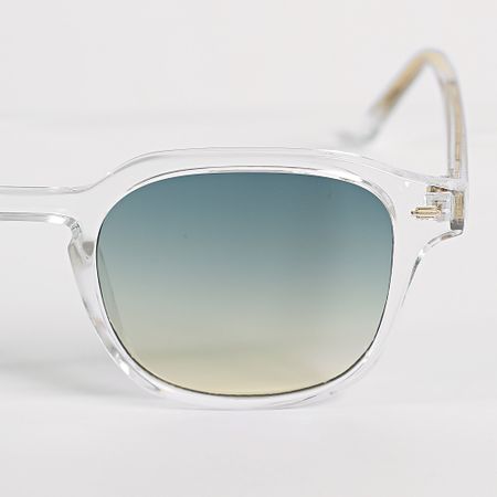 Frilivin - 004 Gafas de sol verde amarillo oro transparente