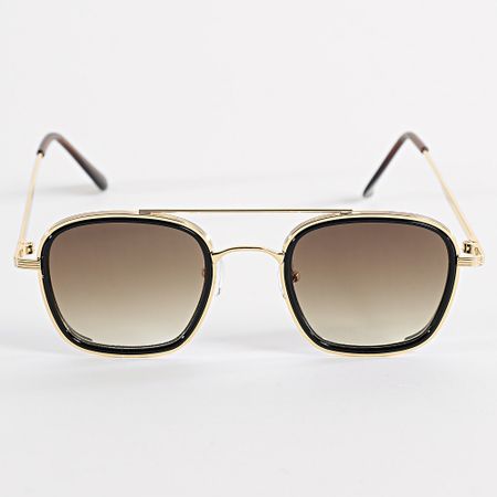 Frilivin - 992 Gafas de sol Marrón Negro Oro