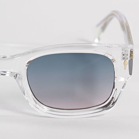 Frilivin - 168 Verde Rosa Gradiente Gafas de sol transparentes
