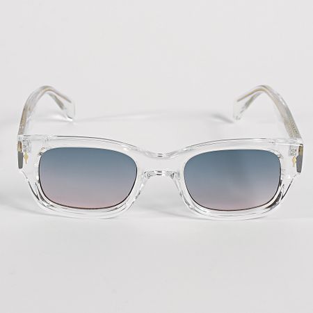 Frilivin - 168 Verde Rosa Gradiente Gafas de sol transparentes