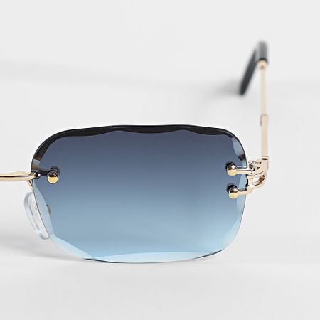 Frilivin - Gafas de sol azul marino dorado 980