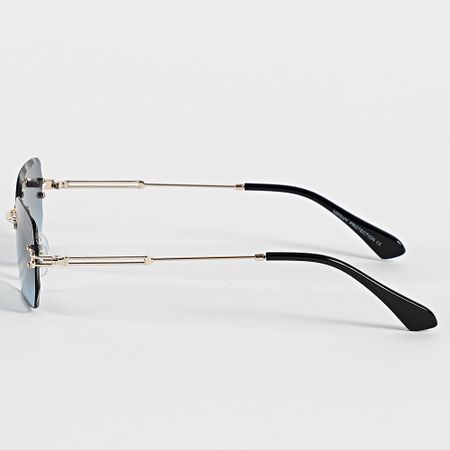 Frilivin - Gafas de sol azul marino dorado 980