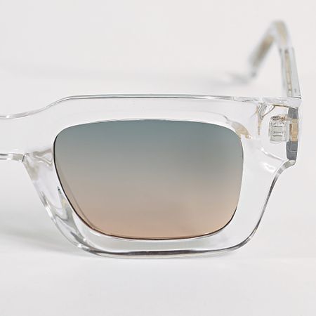 Frilivin - 038 Verde Amarillo Gradiente Gafas de sol transparentes