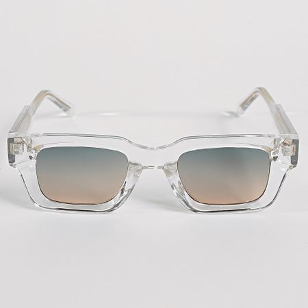 Frilivin - 038 Verde Amarillo Gradiente Gafas de sol transparentes
