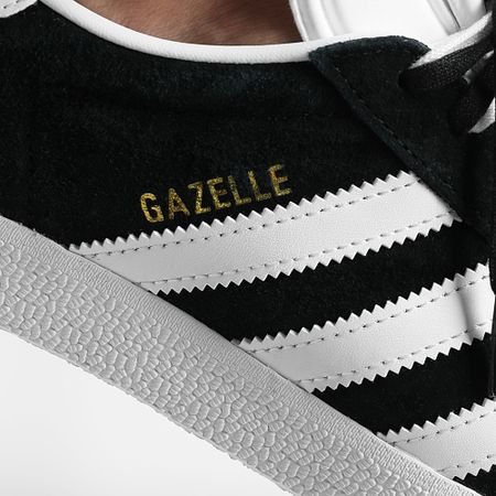 Adidas Originals - Gazelle BB5476 Core Negro Blanco Oro Metálico Zapatillas de deporte