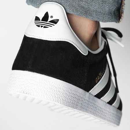 Adidas Originals - Gazelle BB5476 Core Negro Blanco Oro Metálico Zapatillas de deporte