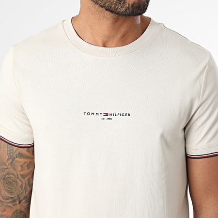 Tommy Hilfiger - 2584 Camiseta Beige Logo