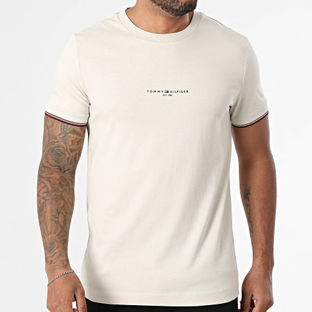 Tommy Hilfiger - 2584 Camiseta Beige Logo