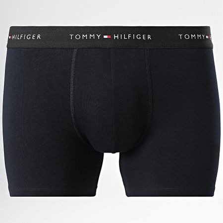 Tommy Hilfiger - Set De 3 Boxers 2765 Azul Marino Verde Caqui Negro Azul Real