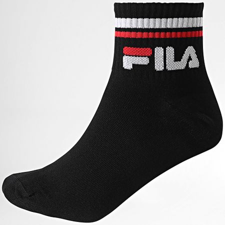 Fila - Lote de 3 Pares de Calcetines F9398 Negro Gris Blanco