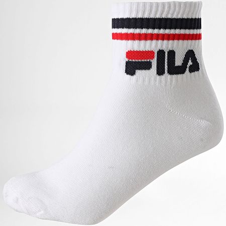 Fila - Lote de 3 Pares de Calcetines F9398 Negro Gris Blanco
