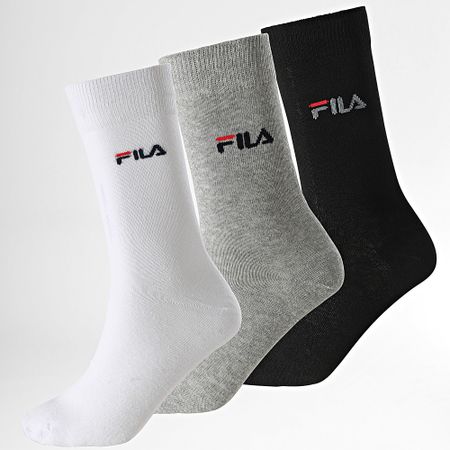 Fila - 3 Pares De Calcetines F9630 Blanco Gris Negro