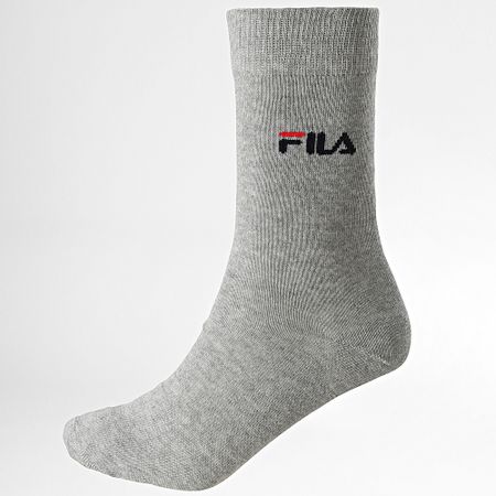 Fila - 3 Pares De Calcetines F9630 Blanco Gris Negro