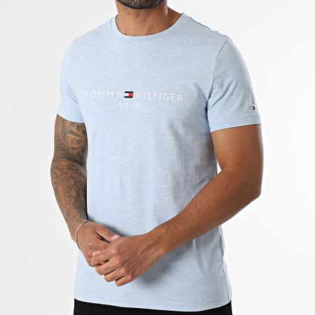 Tommy Hilfiger - 1797 Camiseta Azul Claro Logo Slim