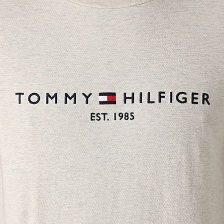 Tommy Hilfiger - Slim Tee Shirt Logo 1797 Beige Chiné
