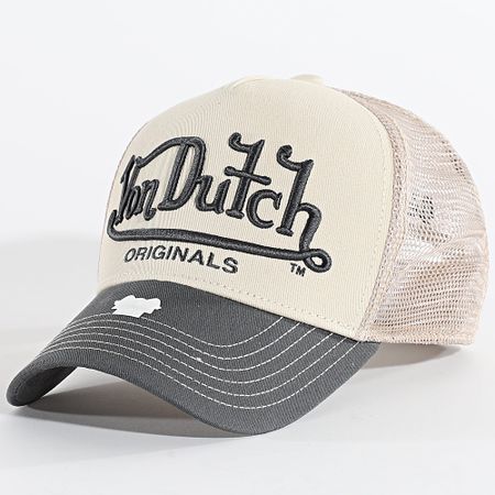 Von Dutch - Riverside Trucker Cap 7030890 Beige Gris Carbón