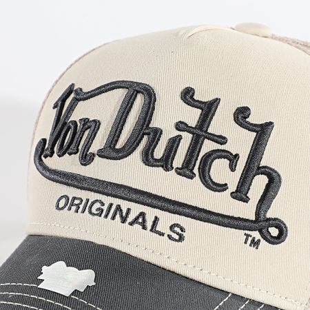 Von Dutch - Riverside Trucker Cap 7030890 Beige Gris Carbón