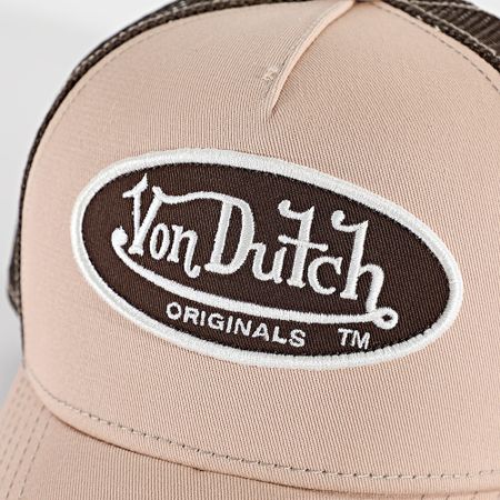 Von Dutch - Gorra Boston Trucker 7030243 Beige Marrón